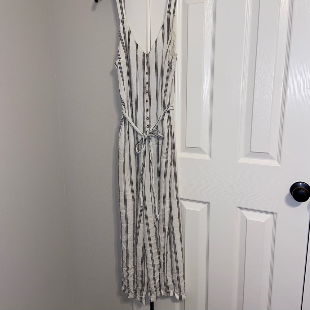 American Eagle Stripe Jumpsuit